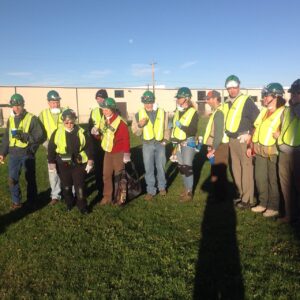Bountiful CERT volunteers in helmets and safety vests